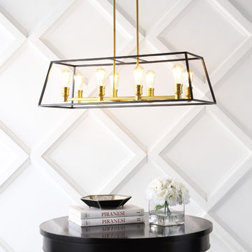 Lloyd Farmhouse Industrial Iron LED Pendant - JONATHAN Y